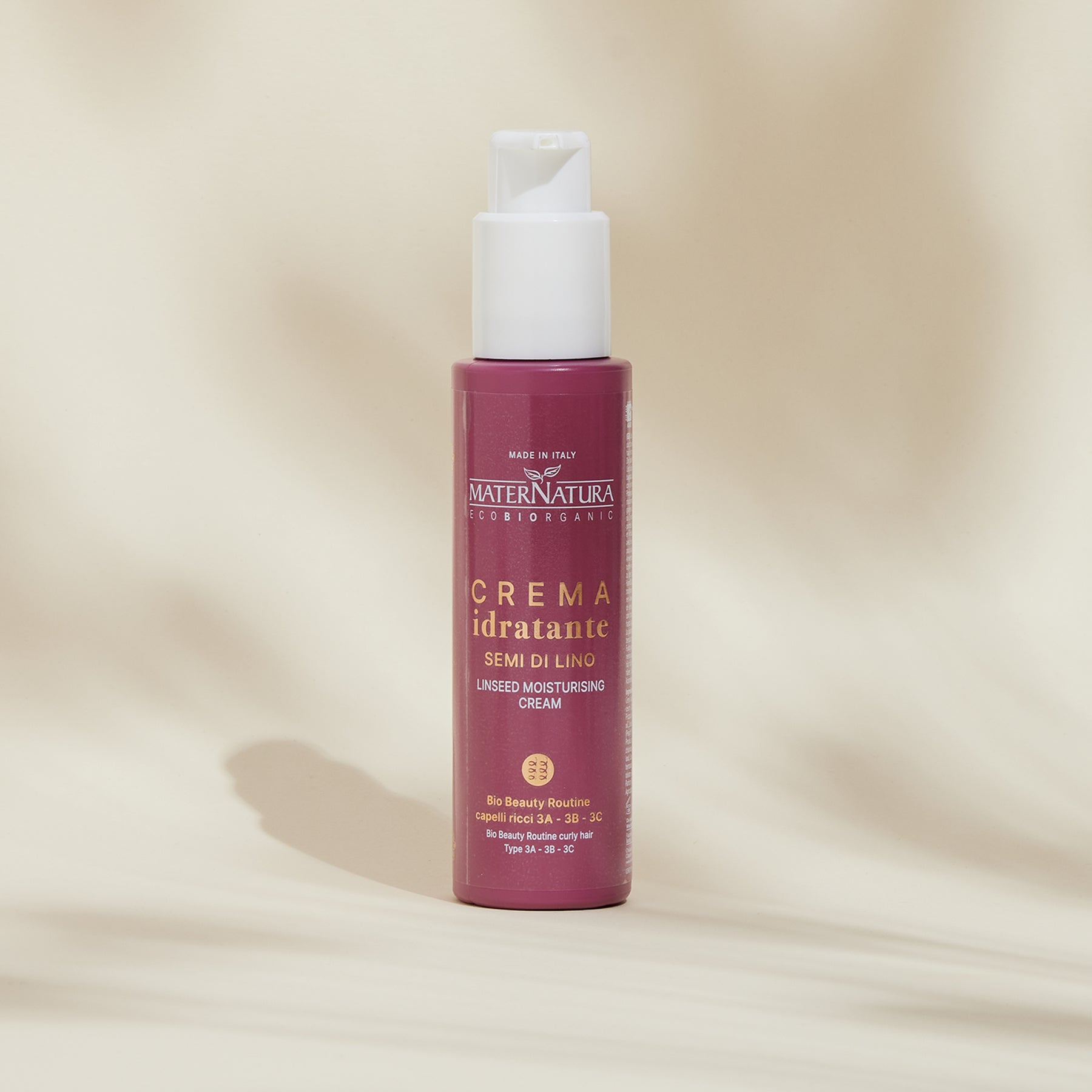 Crema hidratante cabello rizado Semillas de Lino tipo 3