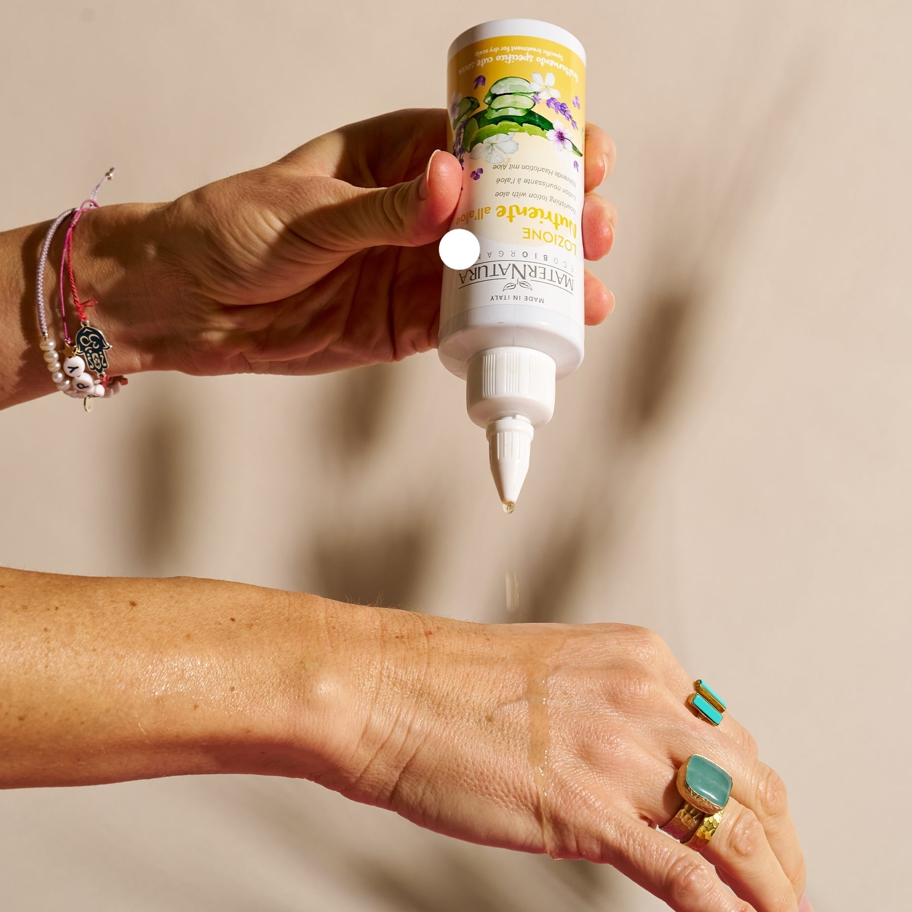 Loción nutritiva de aloe